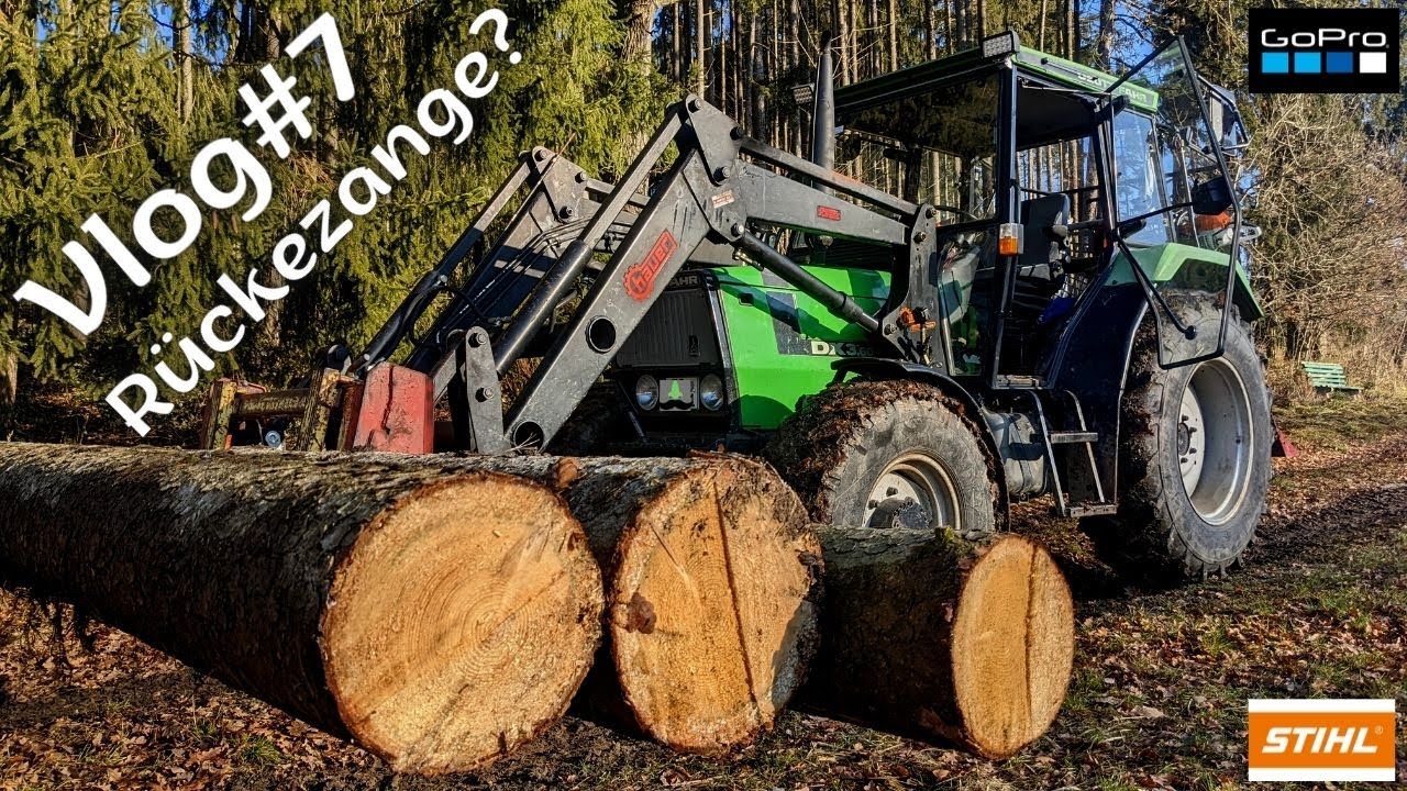 Vlog #7 Rückezange? /  Deutz DX 3.60 am Limit / Sound Frontlader Holzpoltern Holzrücken