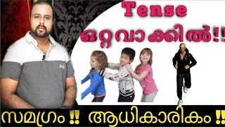 Kerala psc English TENSE Ldc 2020 Tense Tense in malayalam Part 2