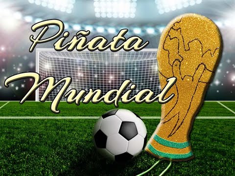 Piñata Pelota De Futbol Mundial En Goma Eva