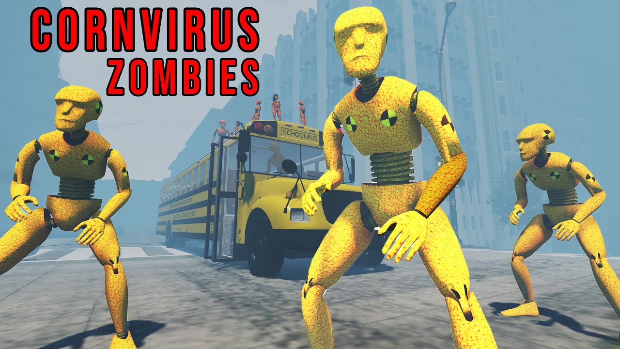 Corn Virus Outbreak Crash Test Zombies BeamNG Drive Demolition
