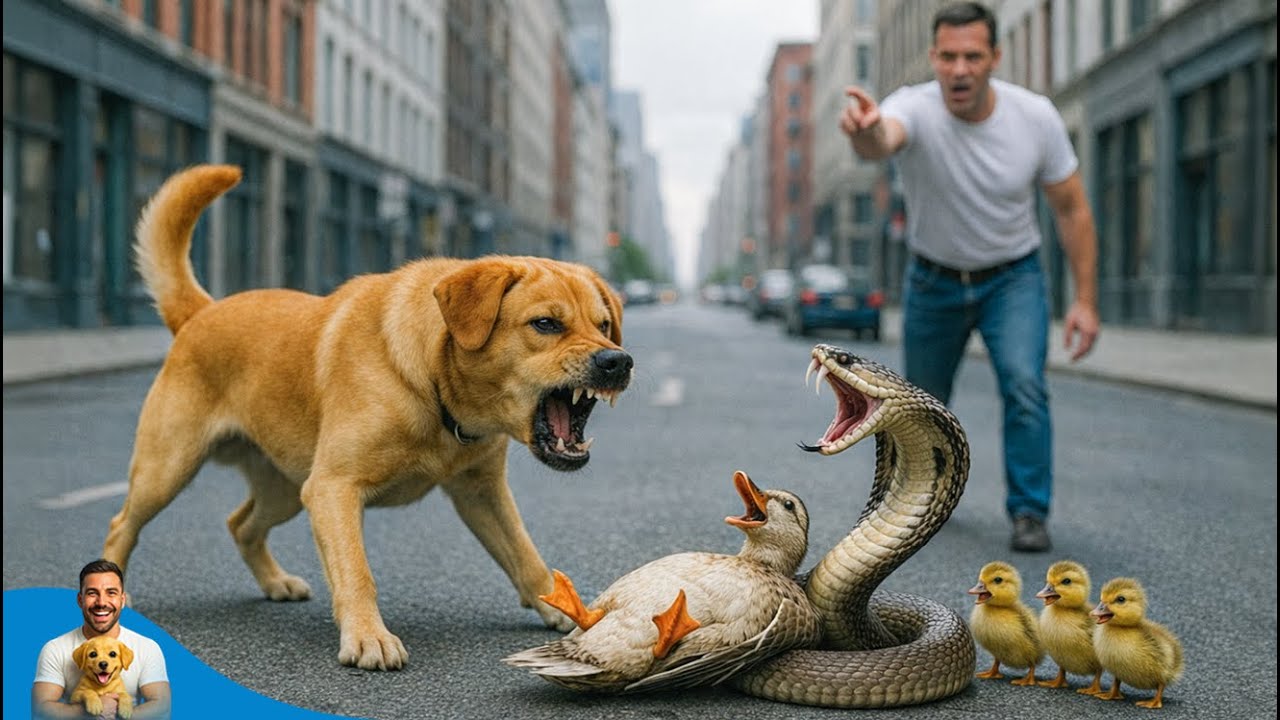 Misunderstood Puppy Did the Impossible to Rescue a Mother Duck from a King Cobra 