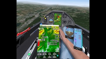 UPDATED VIDEO:- Virtual Reality Condor 2 Gliding Simulator. LK8000 + CoTASA pinned in the VR Cockpit