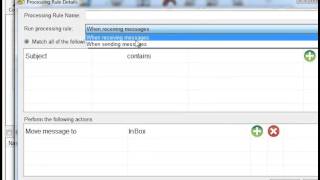 Message processing rules in TrulyMail