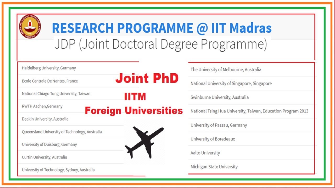 IIT Madras, University of Birmingham invite applications for joint