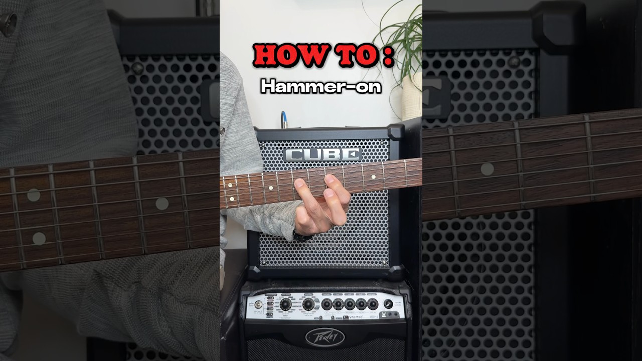 How to hammeron Guitar Lesson guitar guitarlesson YouTube