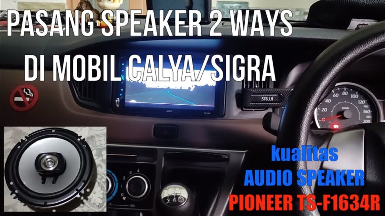 Ganti Speaker CALYA/SIGRA OEM dengan Speaker Pioneer 2 ways