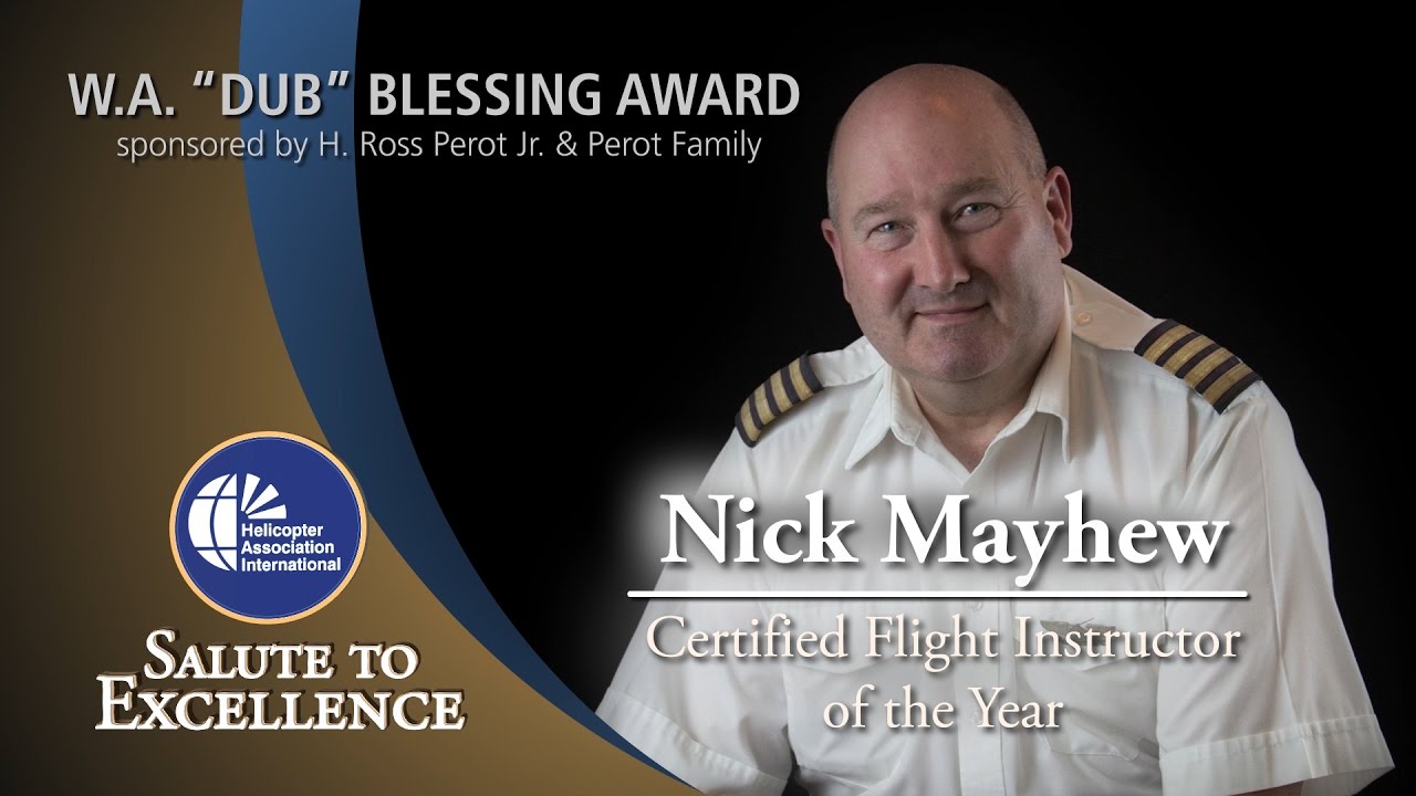 2017 W.A. Dub Blessing Certified Flight Instructor of the Year Award ...