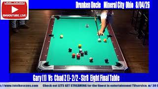 Drunken Uncle - Tues Str8 8 Ball - Mineral City OH  - 8/4/26