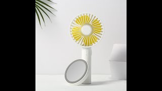 2000mAh battery Rechargeable Handheld Fan 5 Gears Natural Wind Noiseless USB Mini Fans Outdoors Air