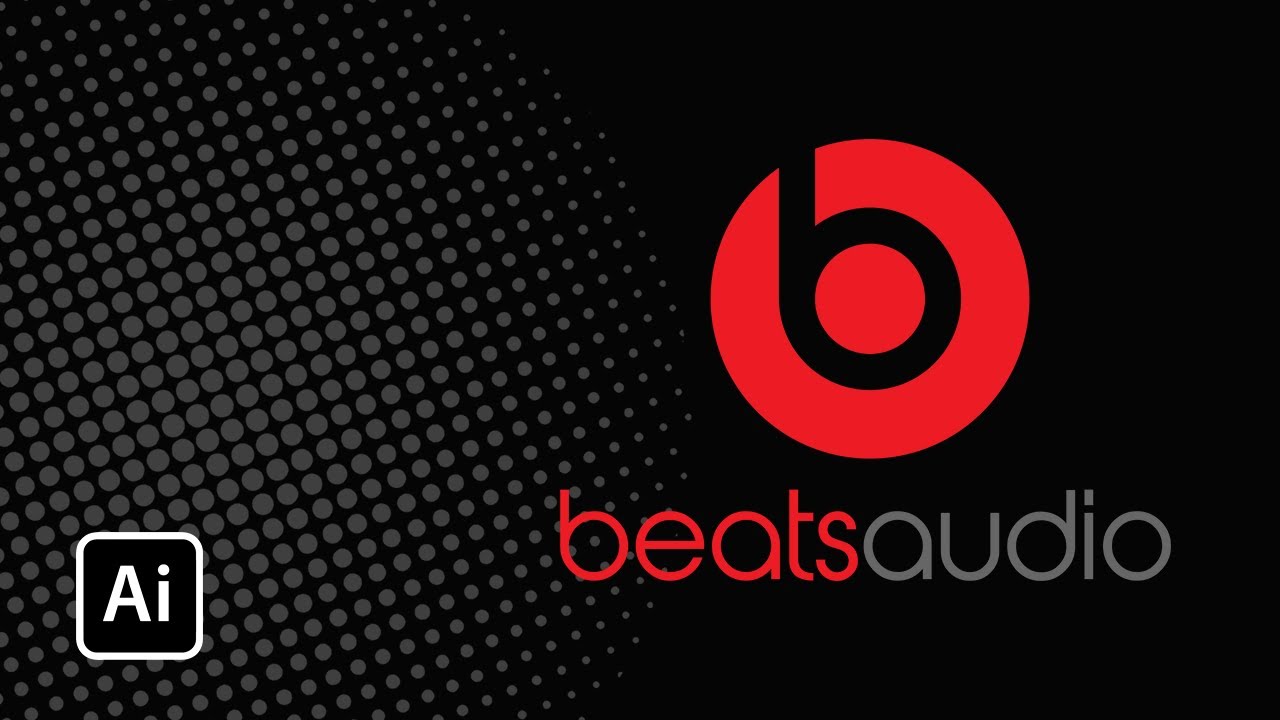 Beats Audio Logo Design Adobe Illustrator YouTube