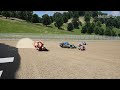 Marc Marquez catches up with opponent on the last lap