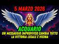 ACQUARIO ♒ 5 MARZO 2026 🌟 NUOVI INIZI E GUIDA PER AMORE E SUCCESSO