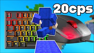 20cps | Keyboard + Mouse Sounds ASMR | Hypixel Bedwars