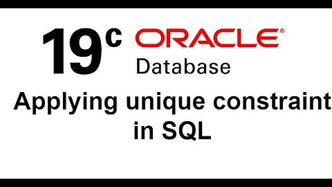 Applying Unique constraint in SQL