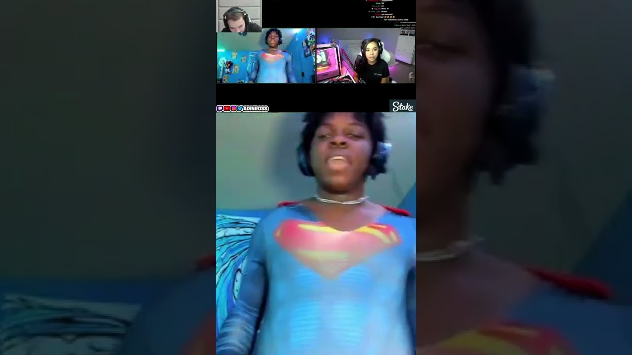 Superman Joins Adin Ross Edate and tries to Fly 🤣🤣🤣