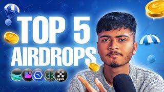 Top 5 crypto Airdrops of 2024-2025 In Hindi &amp; English ||Crypto balak martin