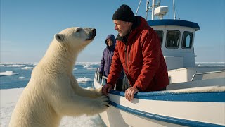 видео: Белый медведь отчаянно пытался привлечь внимание Моряков. Узнав причину они Побледнели! картинка: Белый медведь отчаянно пытался привлечь внимание Моряков. Узнав причину они Побледнели!