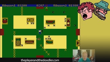 Picnic Paranoia for the Atari 800: The Player and the Doodler