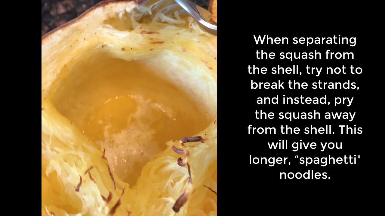 How to Cook Spaghetti Squash - Checking for doneness - YouTube