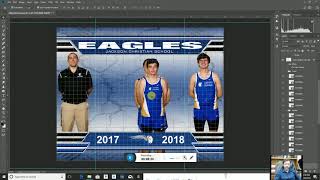 Photoshop Creating Team Composite from Green Screen Images