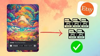 How to Prepare AI Art as Digital Files for Etsy (Printable Wall Art) screenshot 3
