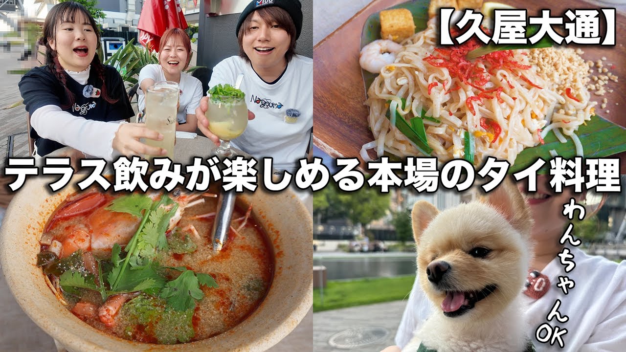 テレビ塔を眺めながらテラス飲みができる激うまタイ料理【久屋大通】