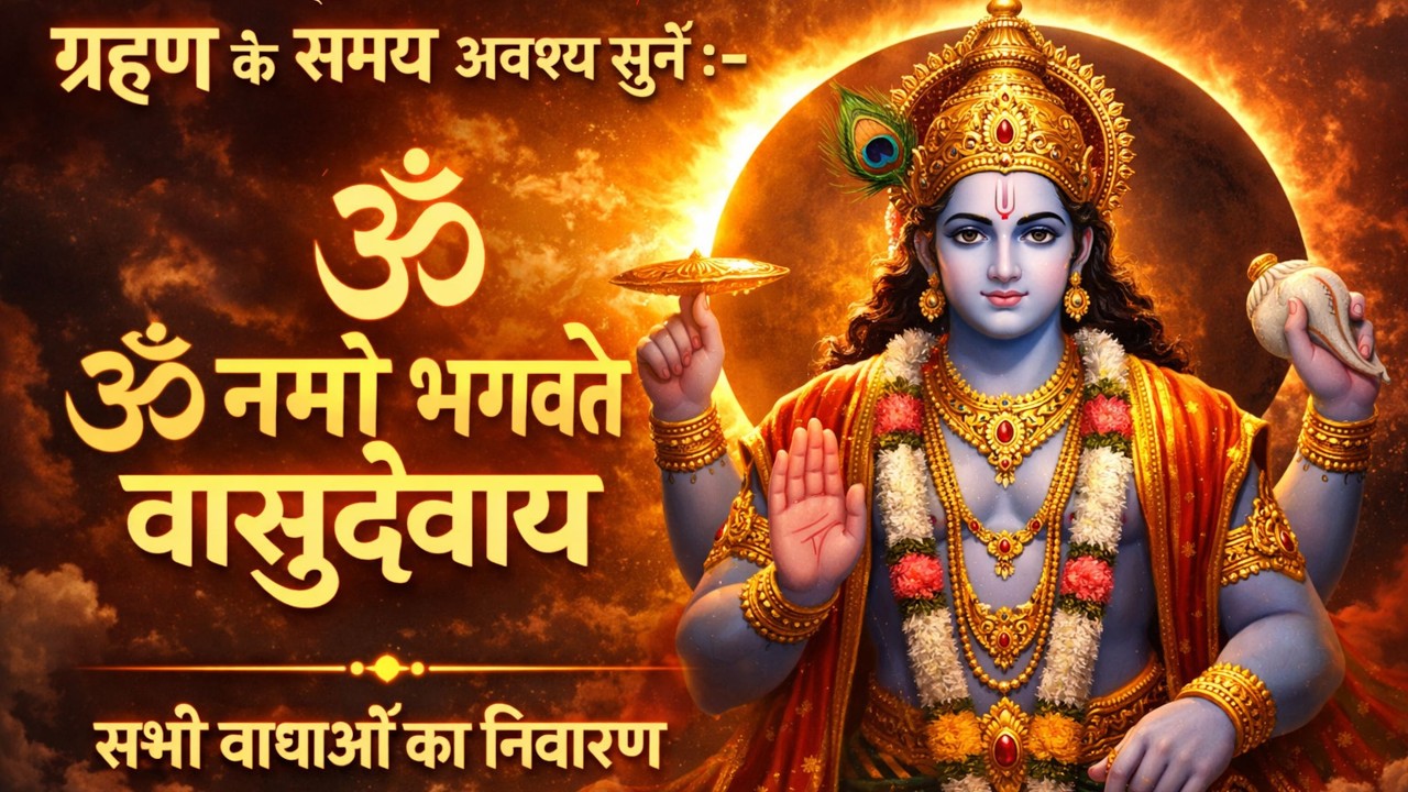 ग्रहण के समय अवश्य सुनें :- ॐ नमो भगवते वासुदेवाय || सभी बाधाओं का निवारण