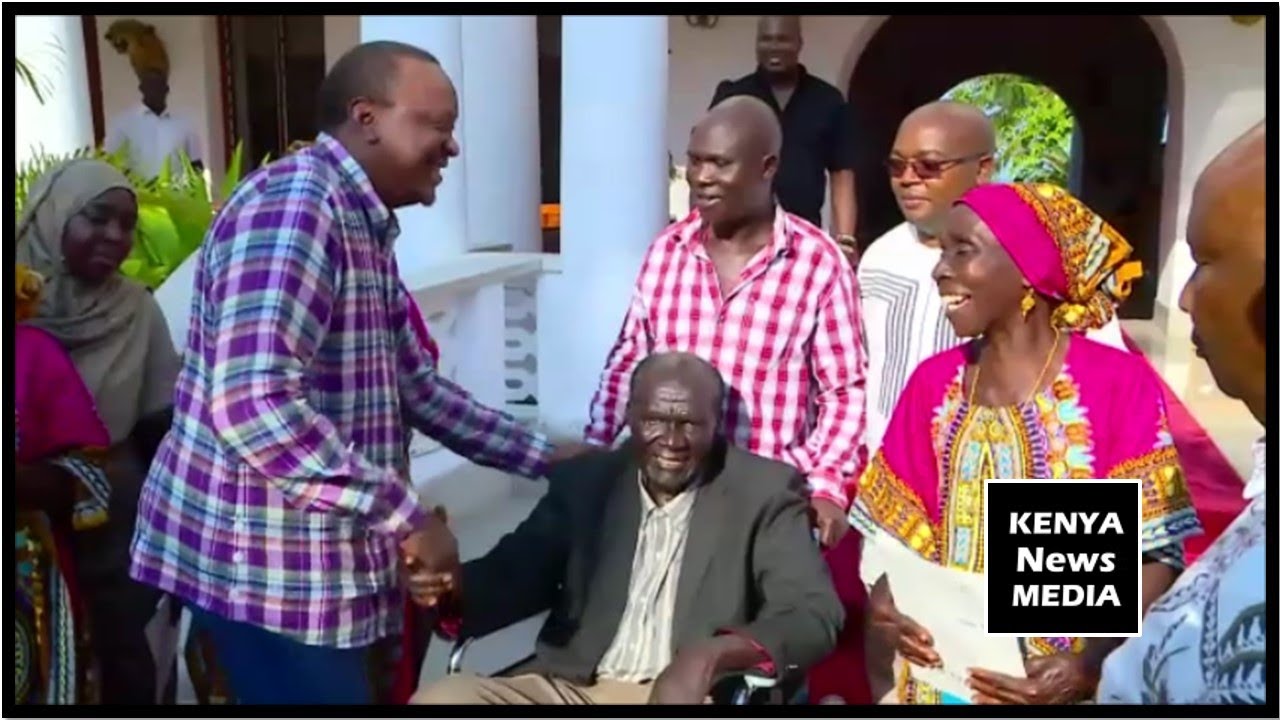 UHURU KENYATTA ISSUES TITLE DEEDS TO ENOCH ONDEGO's MWAKIGWENA CHOIR mombasa alcala