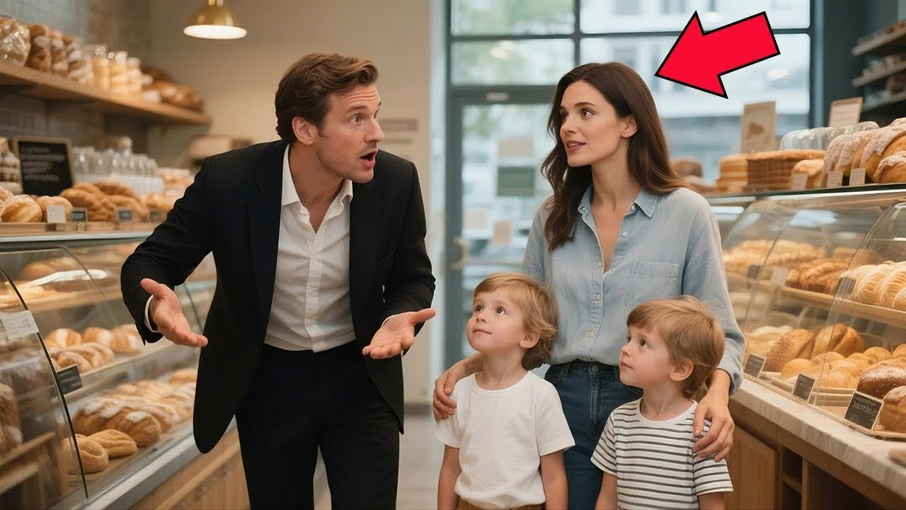 Milionário entra na padaria… e congela ao ver a ex-esposa com gêmeos contando moedas