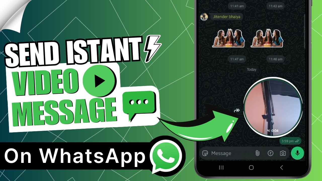 How to Send Instant Video Message on Whatsapp - YouTube