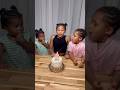 Dad catches daughter blowing out big sisters birthday candle #shorts