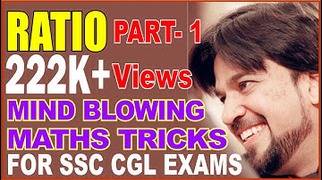MIND BLOWING MATHS TRICKS FOR SSC CGL EXAMS | RATIO PART - 3 | Mohit Goyal Sir Maths