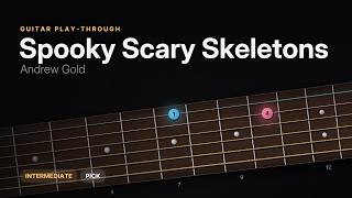 How to Play Spooky Scary Skeletons – Guitar Tabs | Andrew Gold