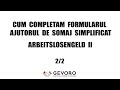 Completarea formularului - Ajutor de somaj simplificat - Arbeitslosengeld II