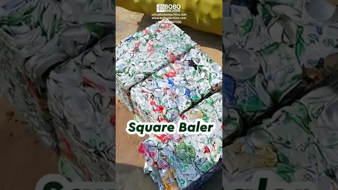 Suitable For Waste Carton Packaging 10 Ton Pressure Small Baler Machine