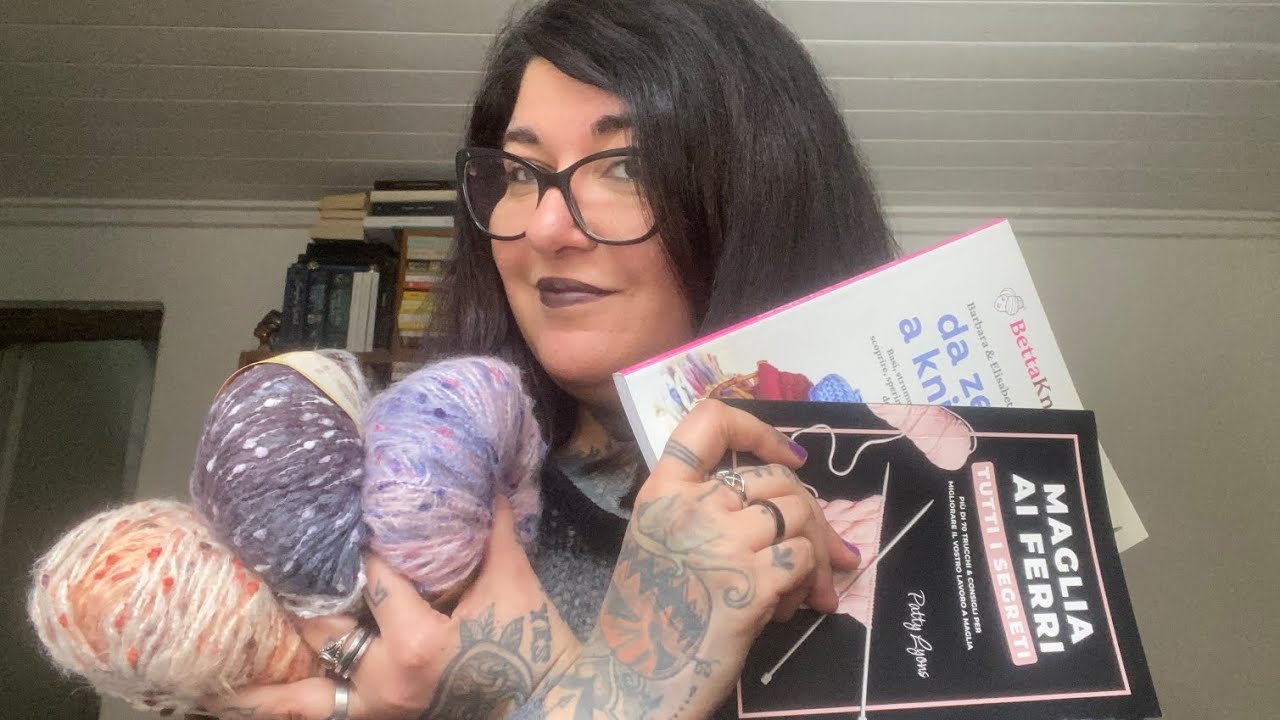 🧶NUOVI FILATI ACTION E LIBRI SUL LAVORO A MAGLIA📚 con stufa impazzita 🤣🌡️🔥