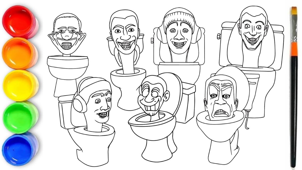 DRAWING SKIBIDI TOILET 🚽 Skibidi Toilet Drawing Tutorial YouTube