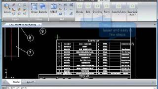 GstarCAD 2012 CAD sheet to excel.mp4
