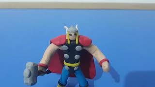 thor vs loki (stop motion)