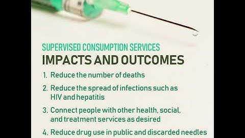 Supervised Consumption Services