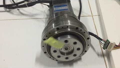 Ac servo Mitsubishi HA FE 13 with Harmonic drive 100/1- Testing Driver
