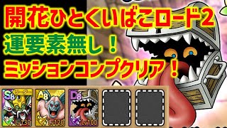 【ドラクエタクト】開花ひとくいばこロード2 運要素無し！簡単ミッションコンプクリア！特技習得不要！