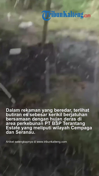 Fenomena Hujan Es di Cempaga dan Seranau Kotim, BMKG : Bukan Kategori Biasa, Tapi Bisa Terjadi