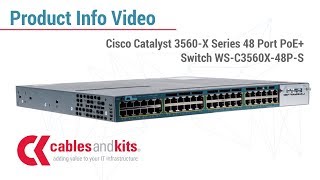 Product Info: Cisco Catalyst 3560-X Series PoE+ Switch, WS-C3560X-48P-S