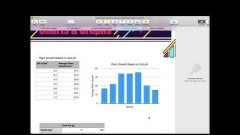 Creating Graphs in Numbers for Mac