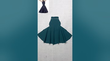 mermaid skirt ￼cutting easy trick #mermaid #skirt #cuttingtips