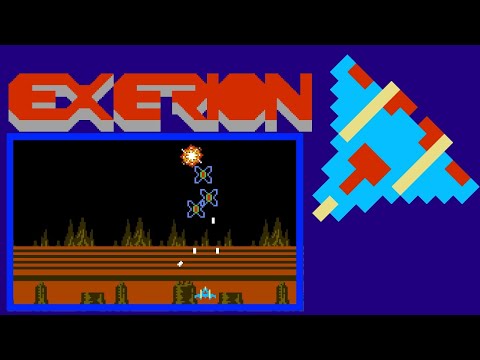 Exerion (FC · Famicom) video game port | 1 player 4-loop session 🎮