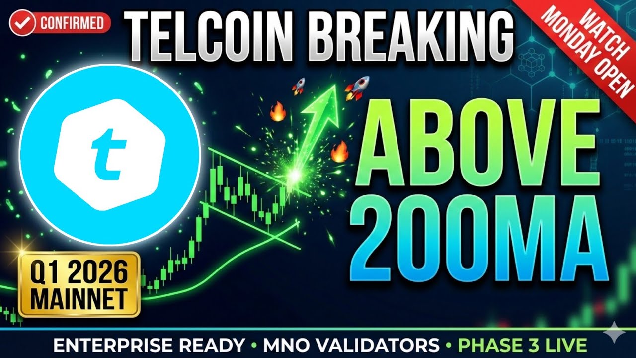 Telcoin BREAKING Above 200MA - Mainnet Q1 2026 Launch Window CONFIRMED (TEL Price Prediction)