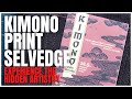 Experience the hidden artistry of the kimono print selvedge denim