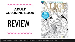 Colouring Heaven: Alice Special - Coloring Book Review - YouTube